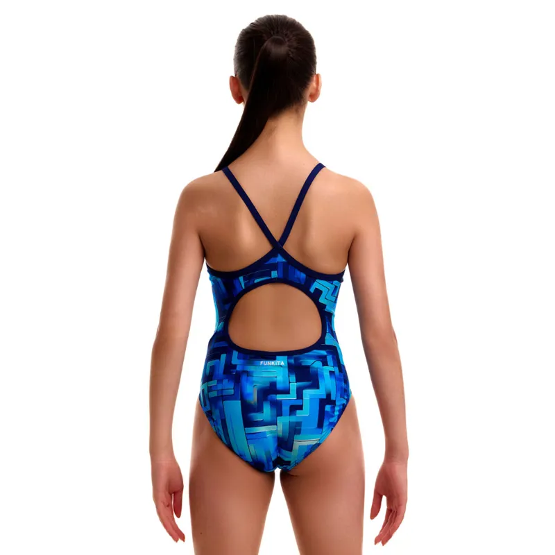 Funkita Girl's Diamond Back One Piece Swimsuit You Blued-2