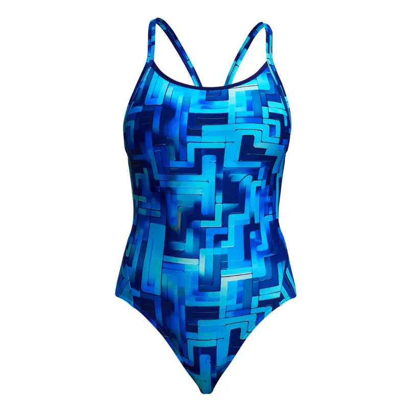 Funkita Girl's Diamond Back One Piece Swimsuit You Blued