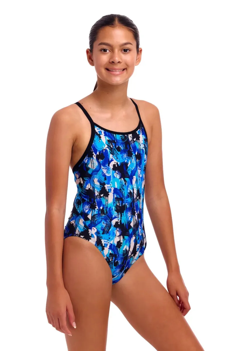 Funkita Girl's Diamond Back One Piece You Messer-3