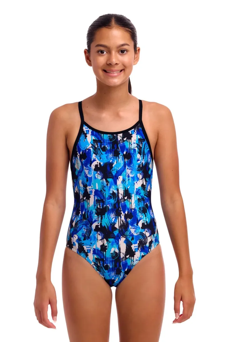 Funkita Girl's Diamond Back One Piece You Messer-1