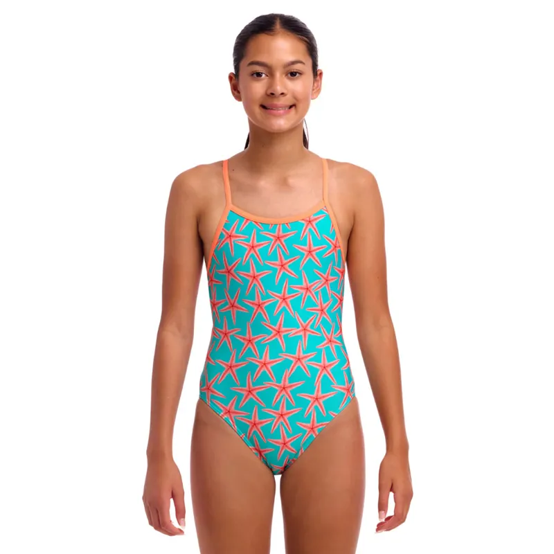 Funkita Girl's Single Strap One Piece Star Party-1