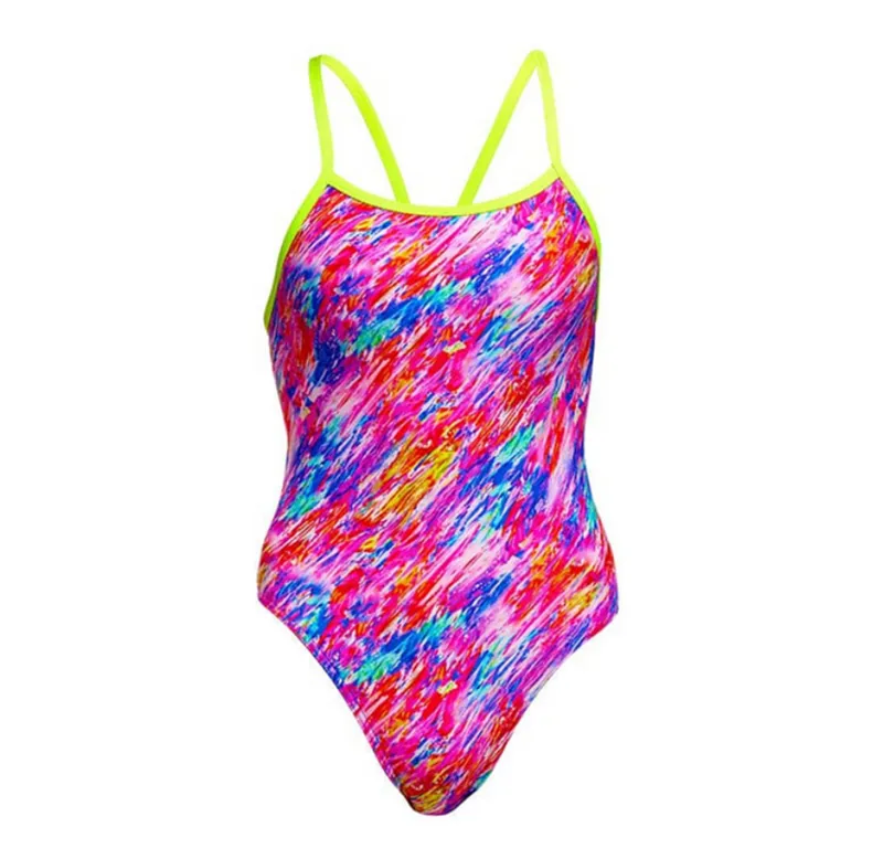 Funkita Girls Single Strap One Piece Swimsuit Blow In