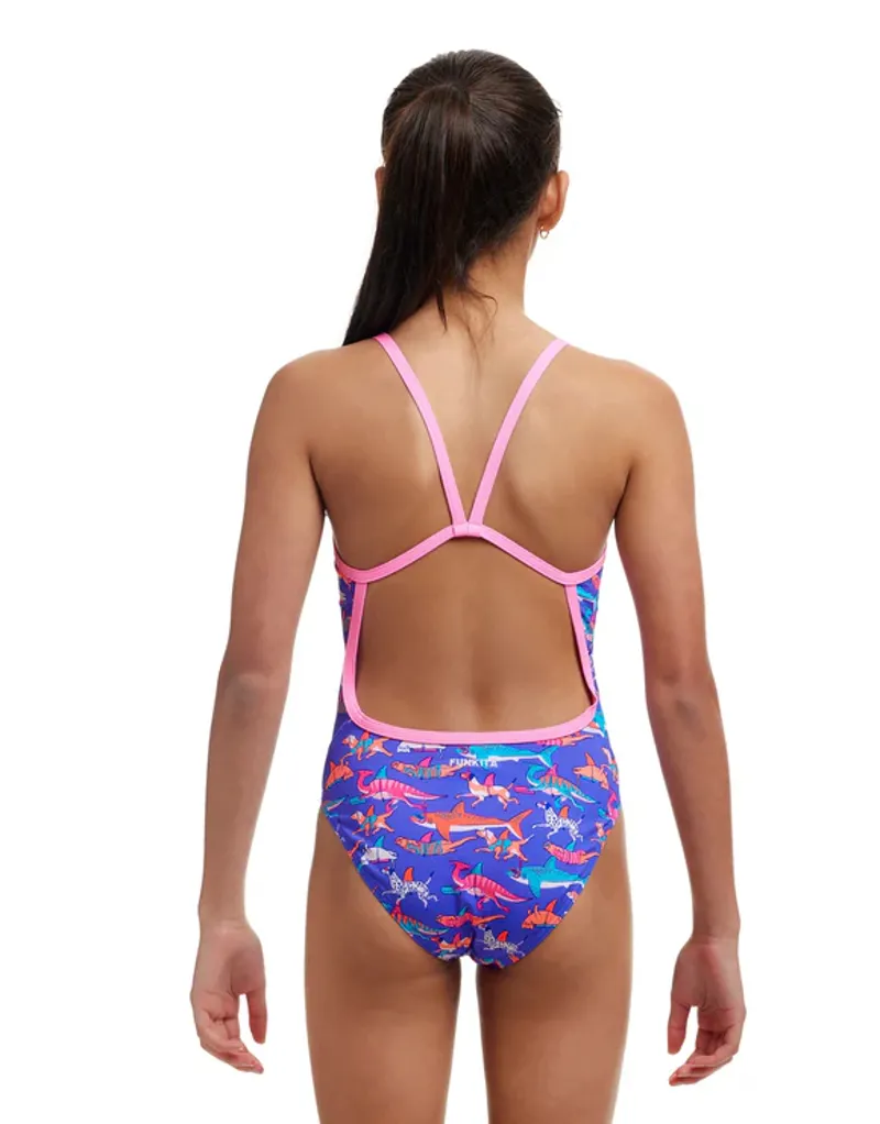 Funkita Girl's Single Strap One Piece Swimsuit Doggie Paddle-2