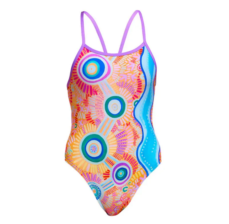 Funkita Girls Single Strap One Piece Swimsuit Kulin Colour