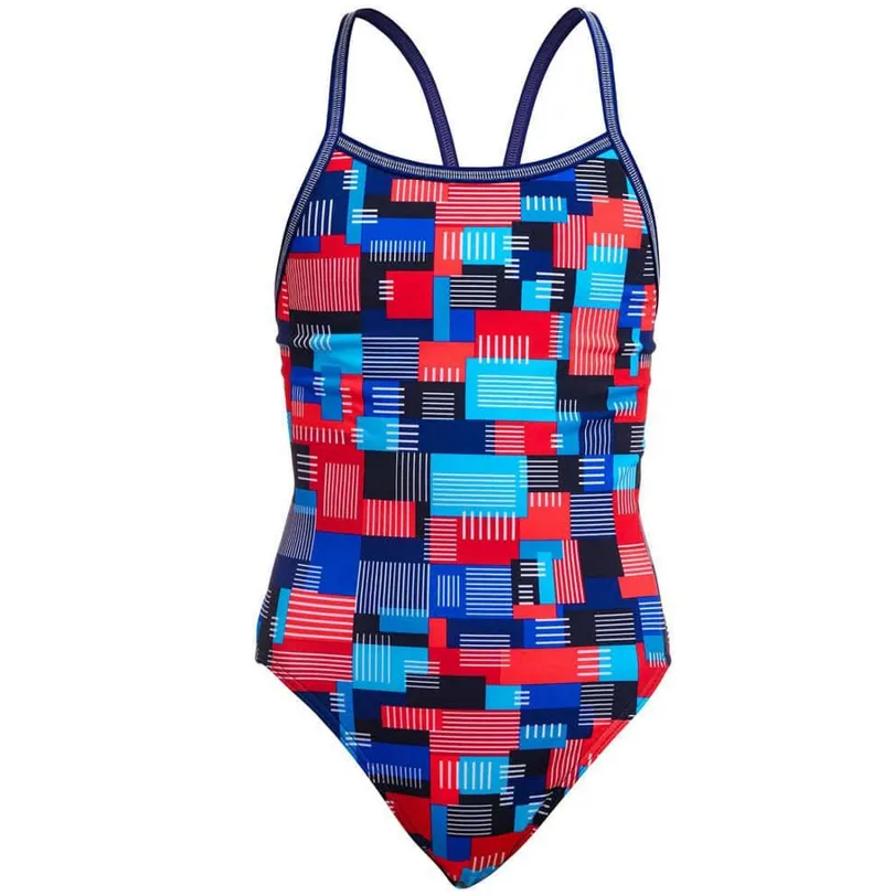 Funkita Girl's Single Strap One Piece Swimsuit Motherboard