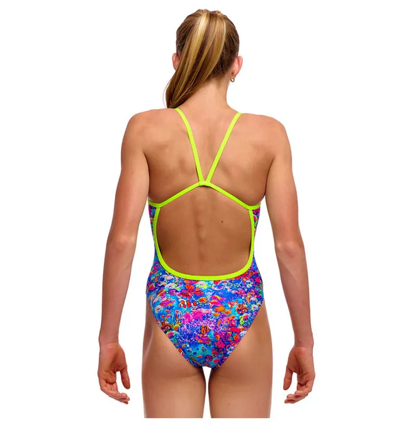 Funkita Girls Single Strap One Piece Swimsuit Sea Life-2