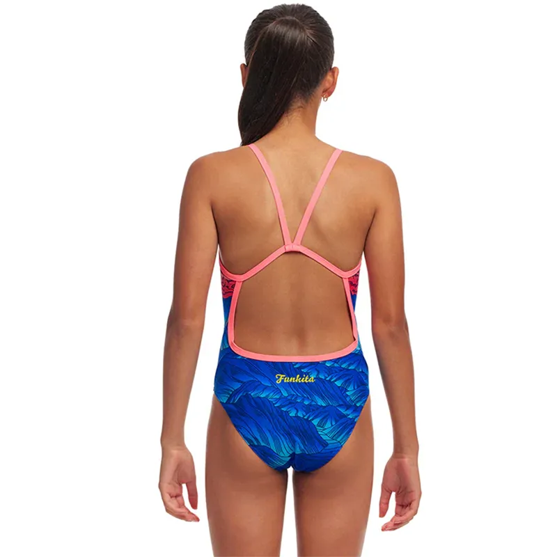 Funkita Girls Single Strap One Piece Swimsuit Smokin Hot-5