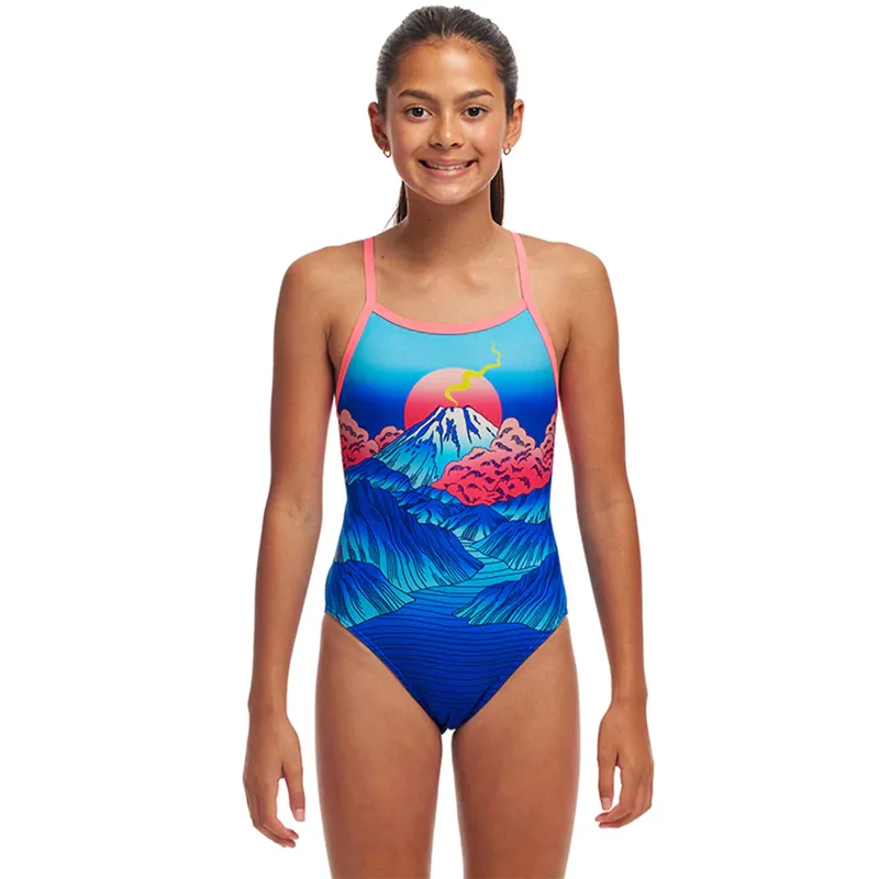 Funkita Girls Single Strap One Piece Swimsuit Smokin Hot-4