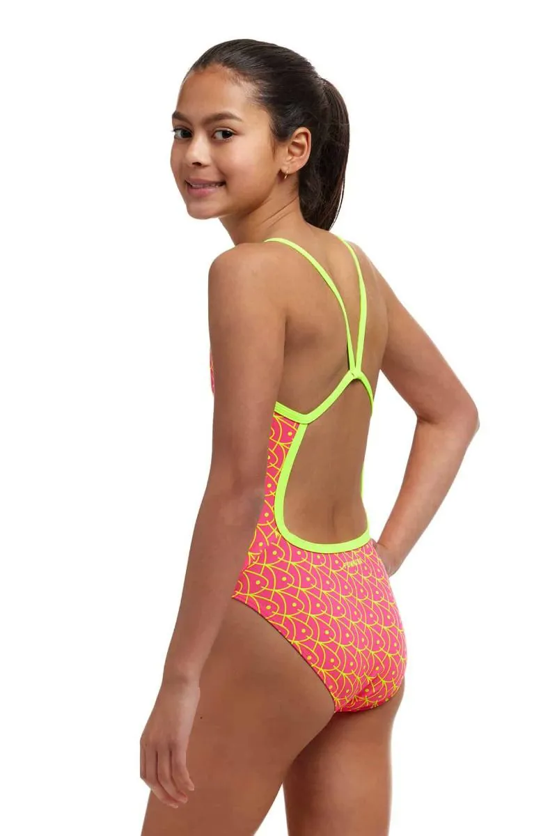 Funkita Girl's Single Strap One Piece Swimsuit Swim School-2