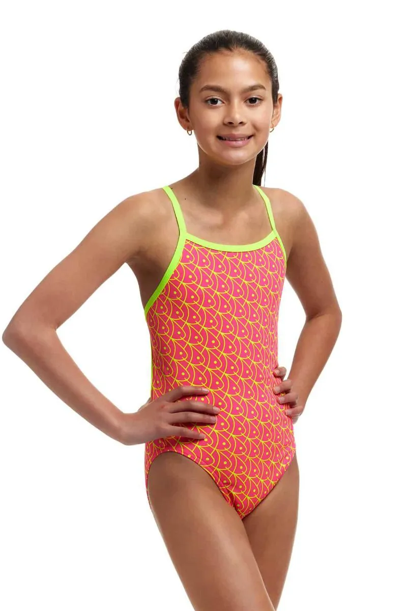 Funkita Girl's Single Strap One Piece Swimsuit Swim School-1