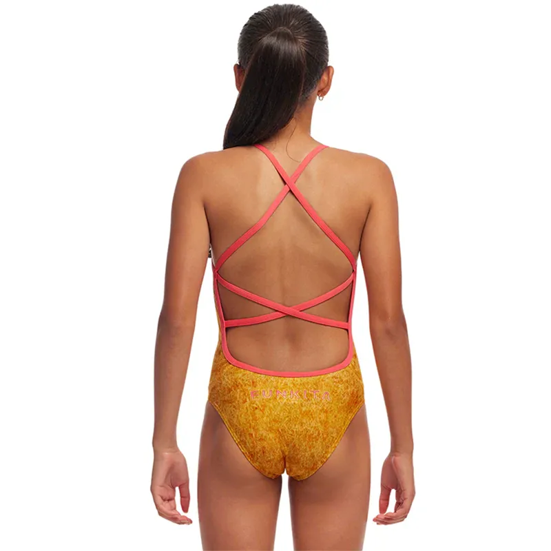 Funkita Girl's Strapped In One Piece Swimsuit Circle of Life-2