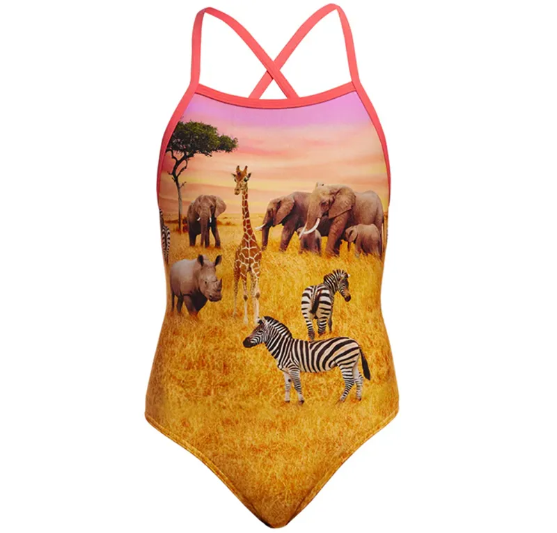 Funkita Girl's Strapped In One Piece Swimsuit Circle of Life