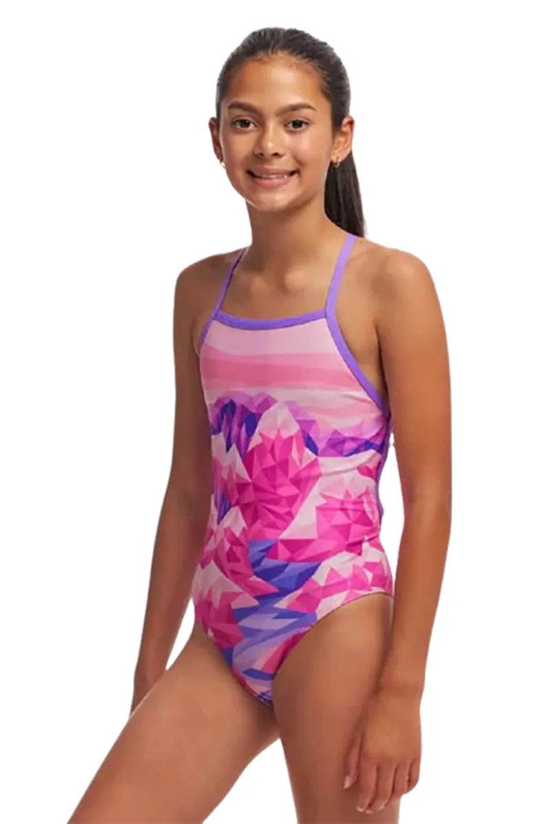 Funkita Girl's Strapped In One Piece Swimsuit Rockie High-3