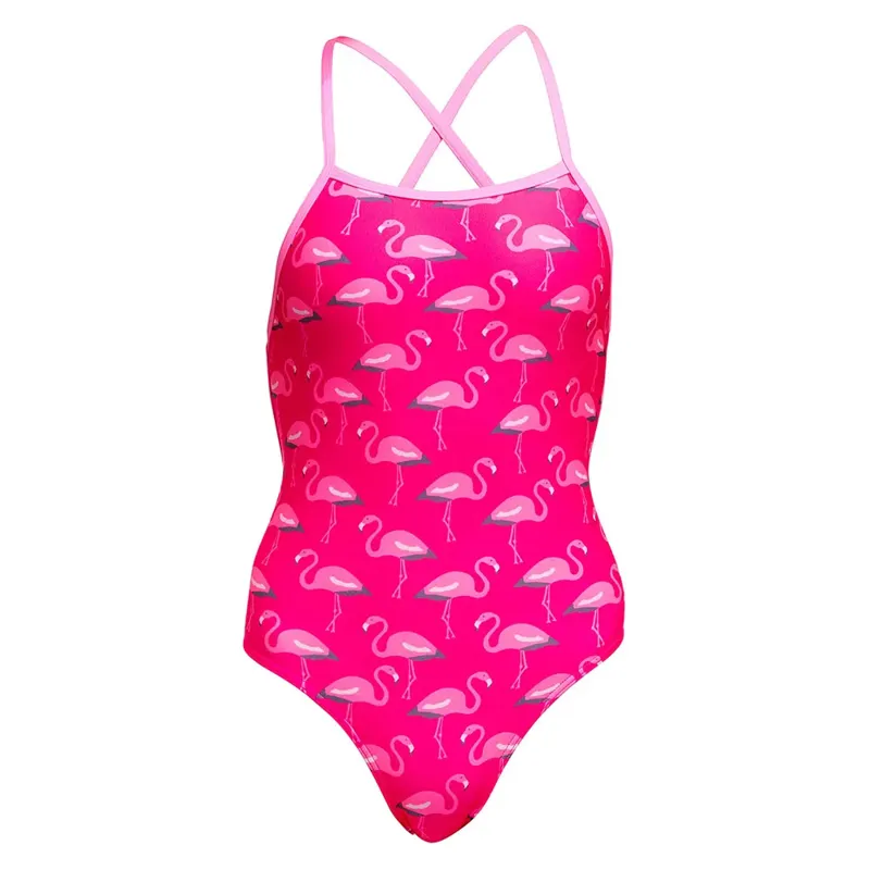 Funkita Girls Strapped In One Piece Swimwuit Flaming Go Gos