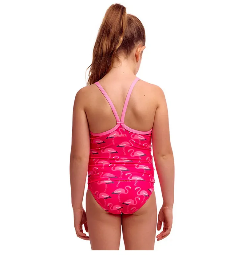 Funkita Girls Swim Steady Tankini and Brief Flaming Go Gos-1