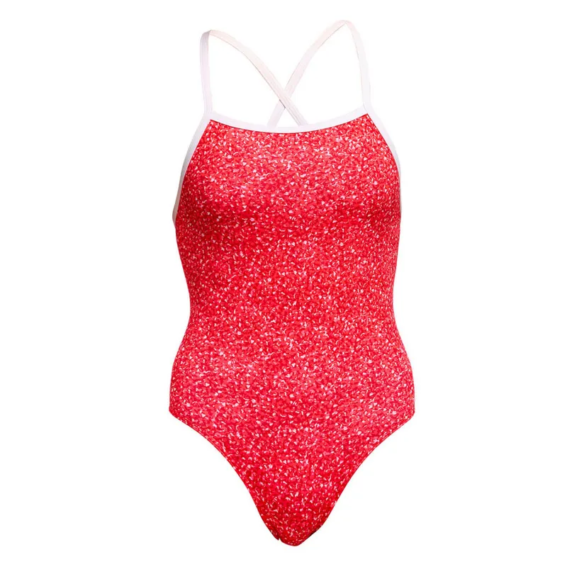 Funkita Girls Tie Me Tight One Piece Swimsuit Hot Coals