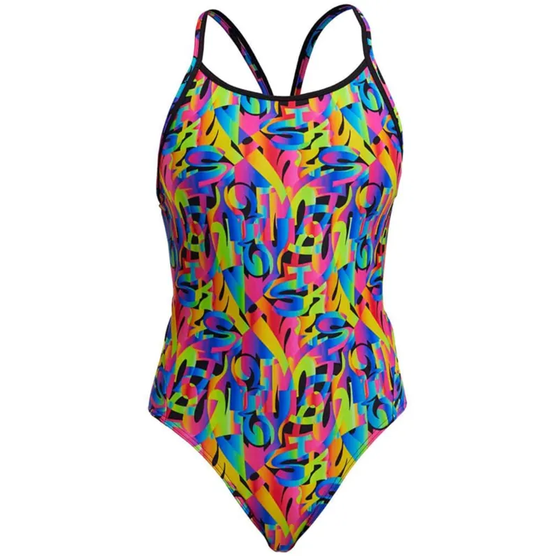 Funkita Ladies Diamond Back Secure One Piece Swimsuit Colour Funk