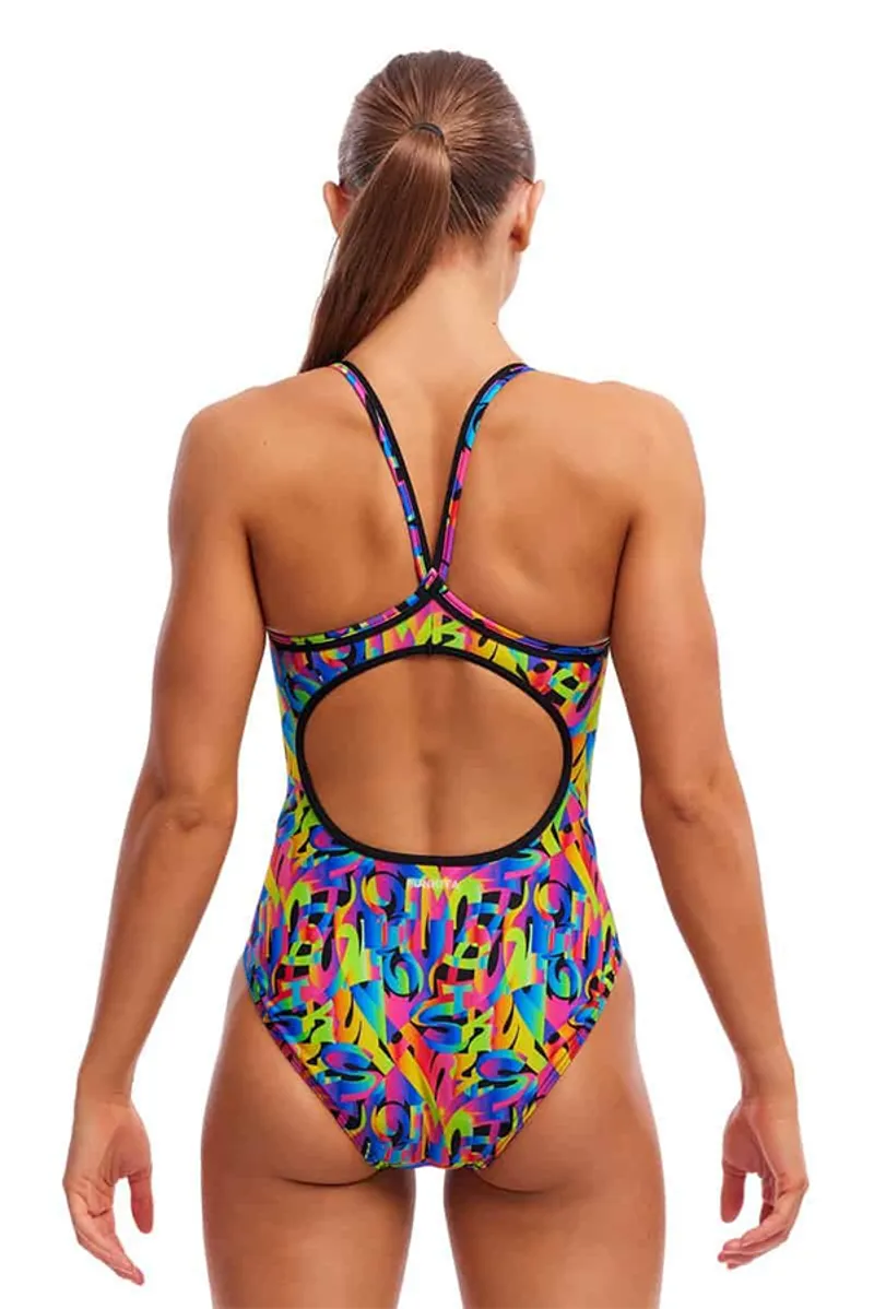 Funkita Ladies Diamond Back Secure One Piece Swimsuit Colour Funk-2