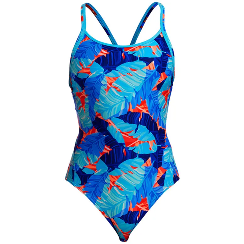 Funkita Ladies Diamond Back One Piece Lotsa Leaves