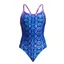Funkita Ladies Diamond Back One Piece Swimsuit Blue Viper