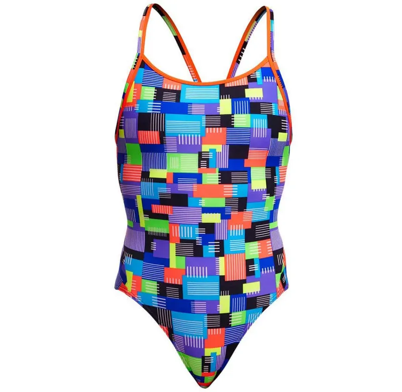 Funkita Ladies Diamond Back One Piece Swimsuit Chip Set