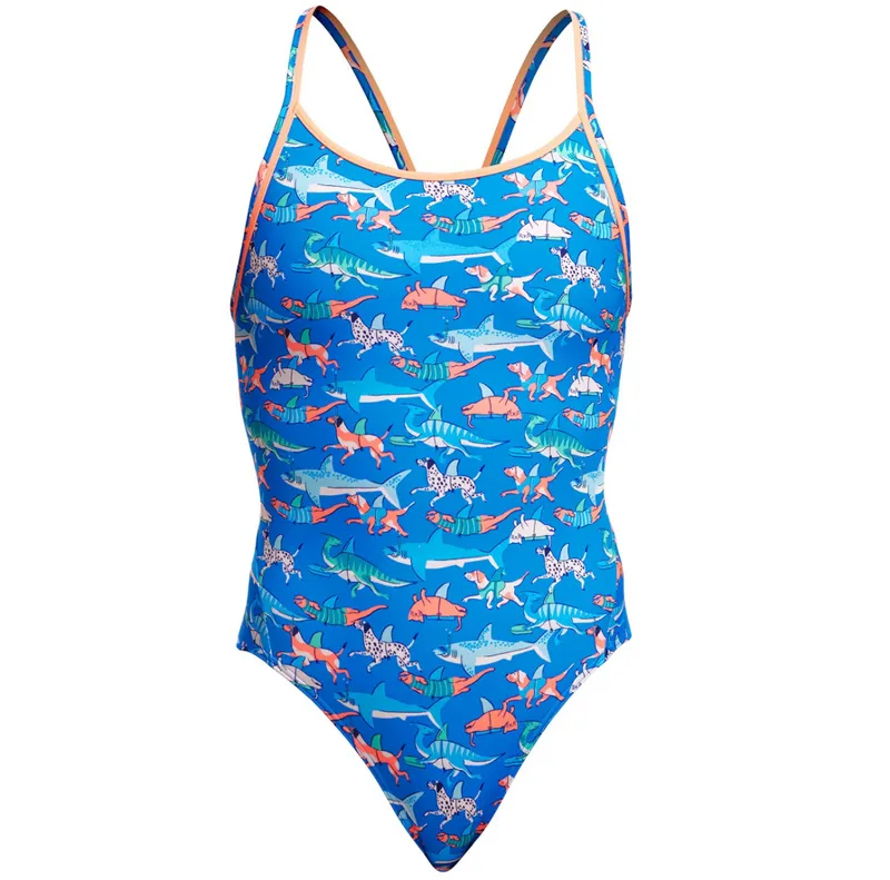 Funkita Ladies Diamond Back One Piece Swimsuit Fin Swimming