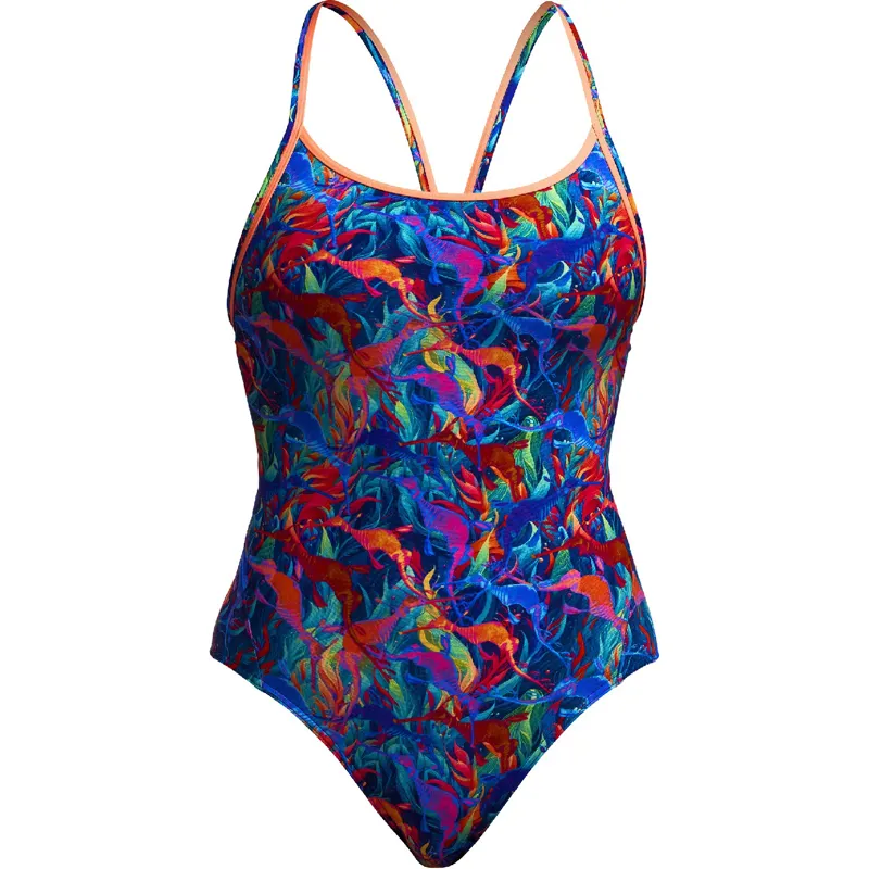 Funkita Ladies Diamond Back One Piece Swimsuit Weedy One