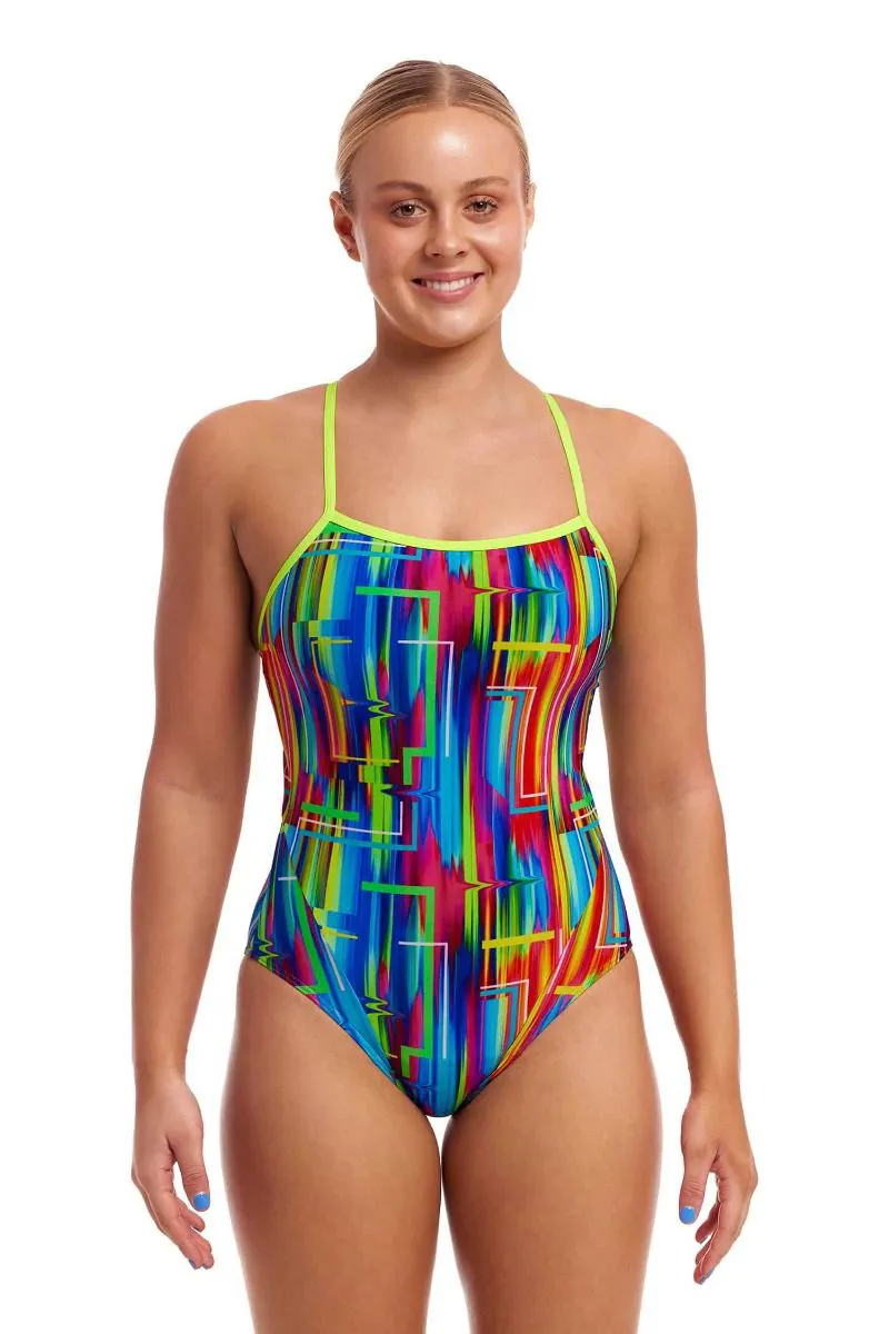 Funkita Ladies Diamond Back One Piece The Glitch-1