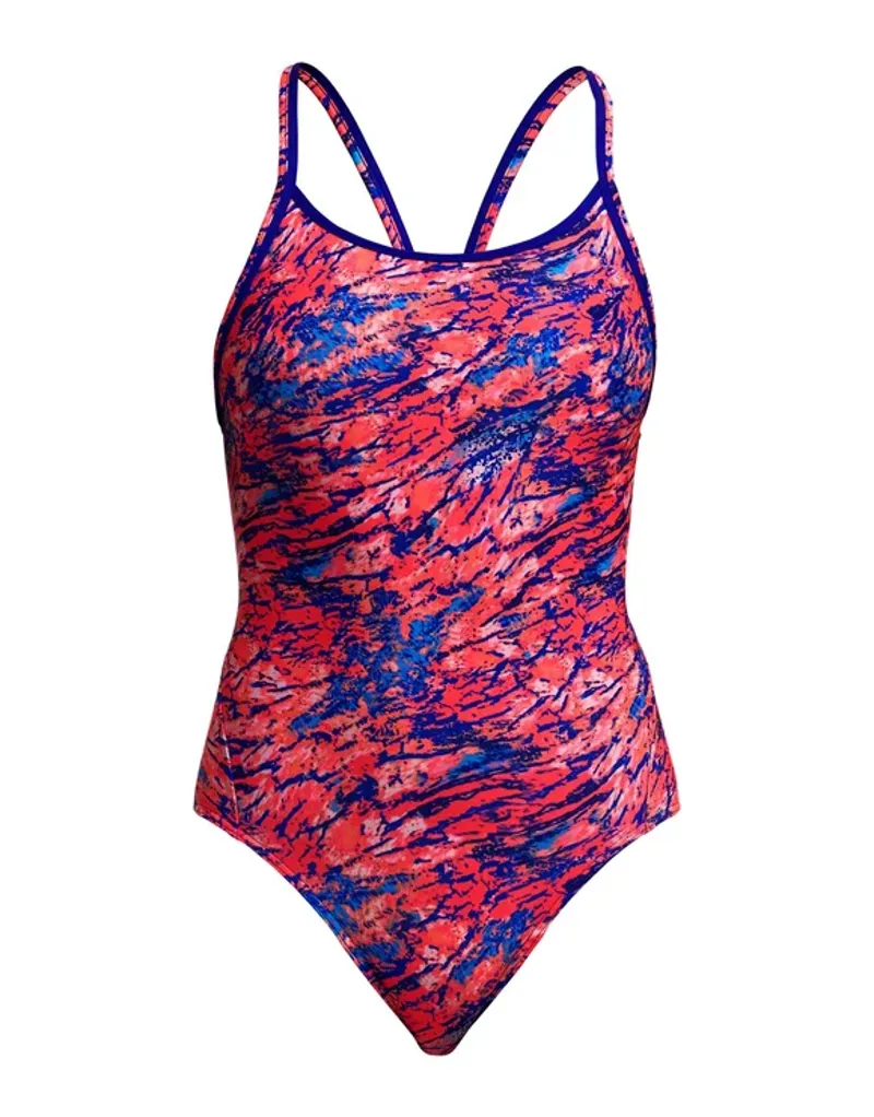 Funkita Ladies Diamond Secure One Piece Swimsuit Ruff Stuff