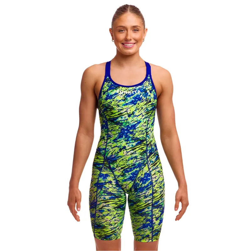 Funkita Ladies Fast Training One Piece Legsuit Scaled Back-1
