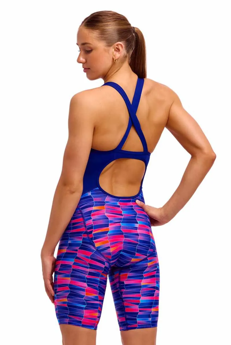 Funkita Ladies Fast Training One Piece Warped Waves-5