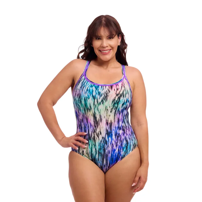 Funkita Ladies Locked In Lucy One Piece Fly Dye