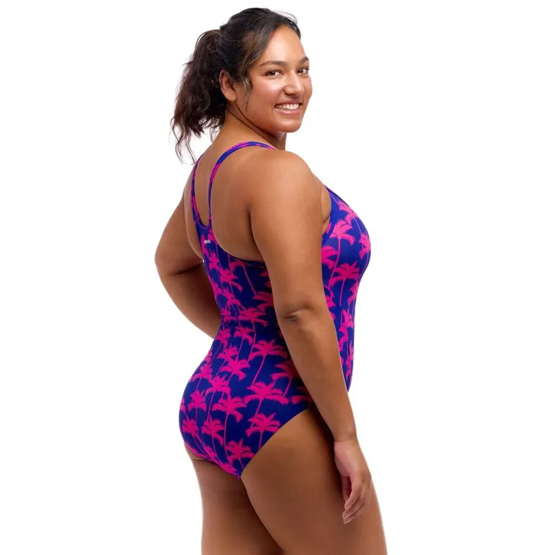 Funkita Ladies Locked In Lucy One Piece Pinky Palms-1