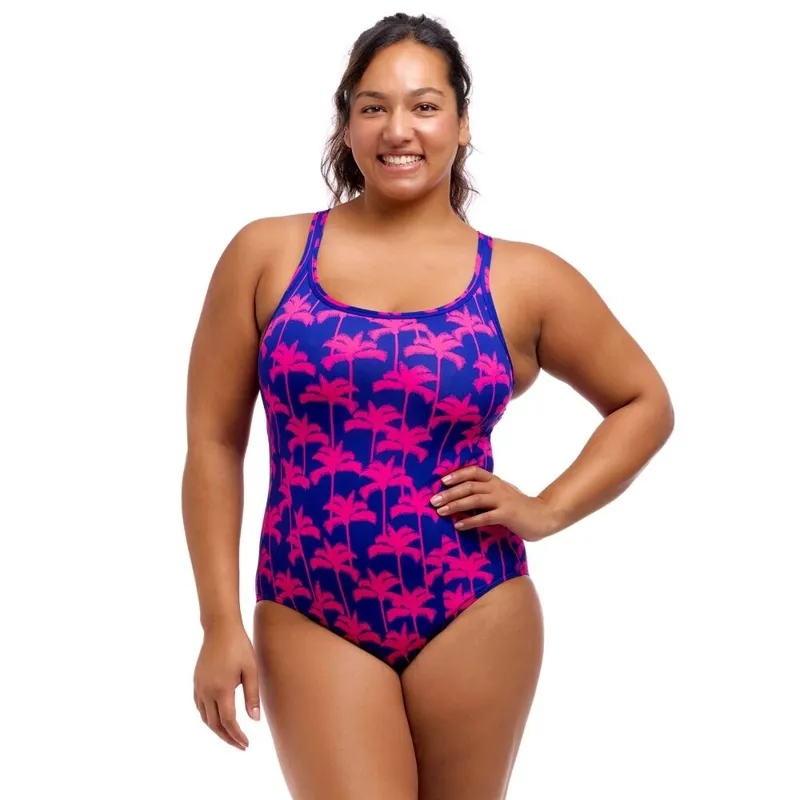 Funkita Ladies Locked In Lucy One Piece Pinky Palms