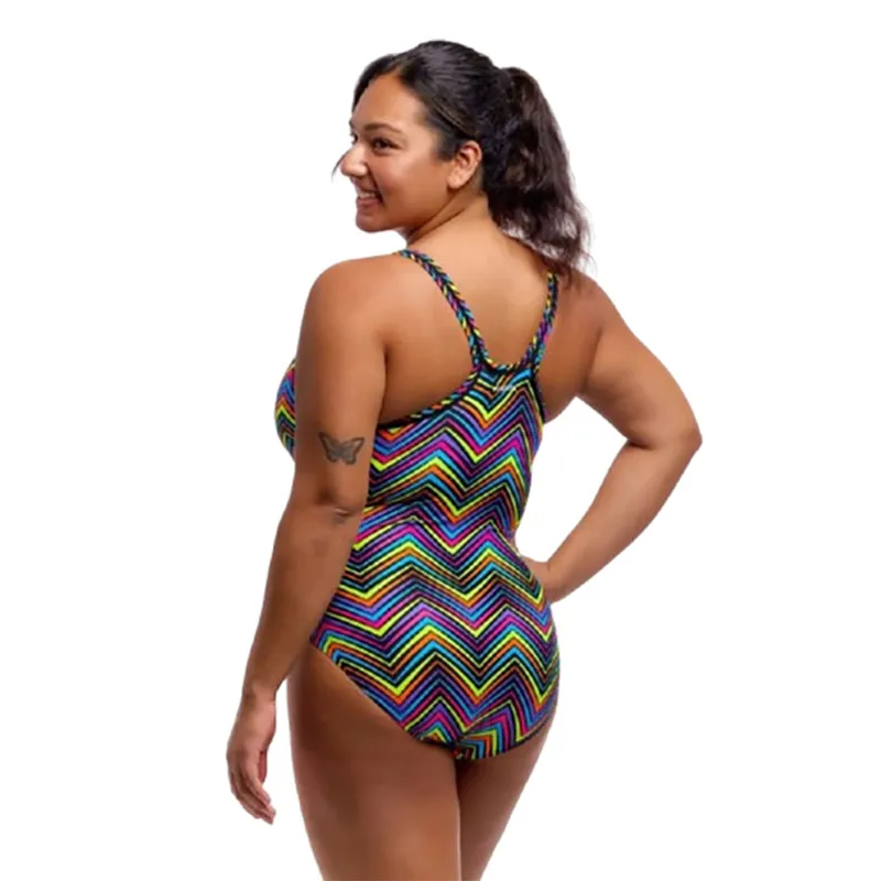 Funkita Ladies Locked In Lucy One Piece Swimsuit Up Down-2
