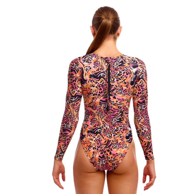 Funkita Ladies Long Shot One Piece Tipsy Tiger-2