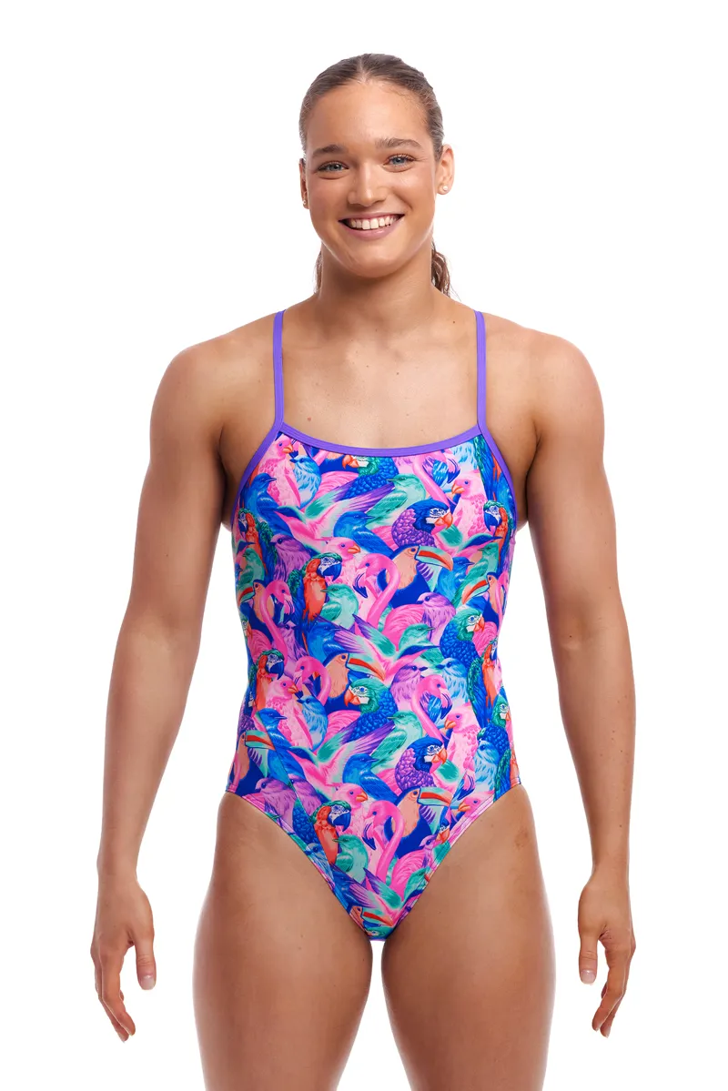 Funkita Ladies Single Strap One Piece Birds Gone Wild-4