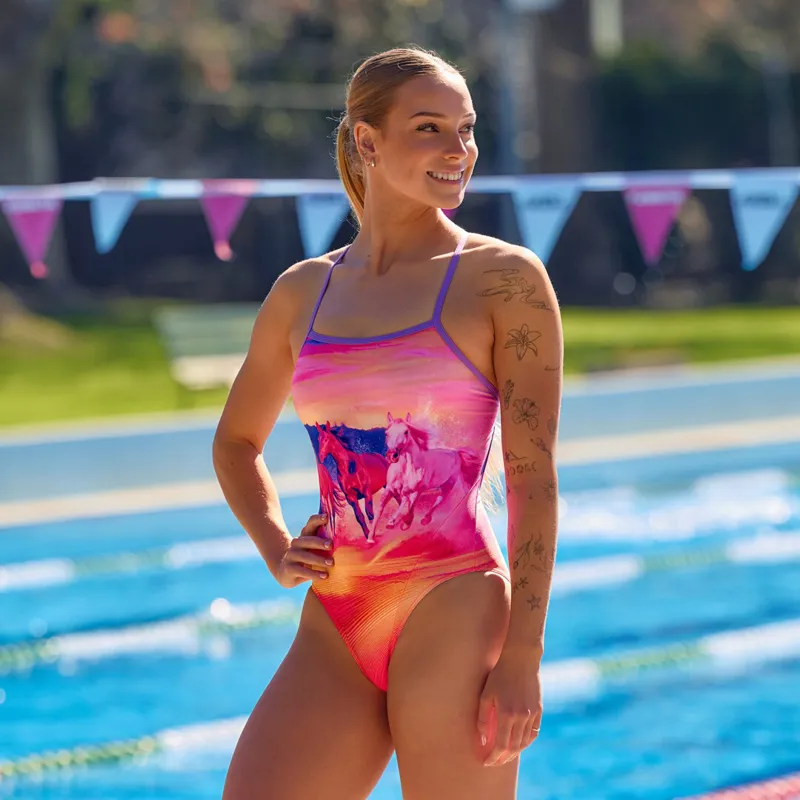 Funkita Ladies Single Strap One Piece Go Riding-3