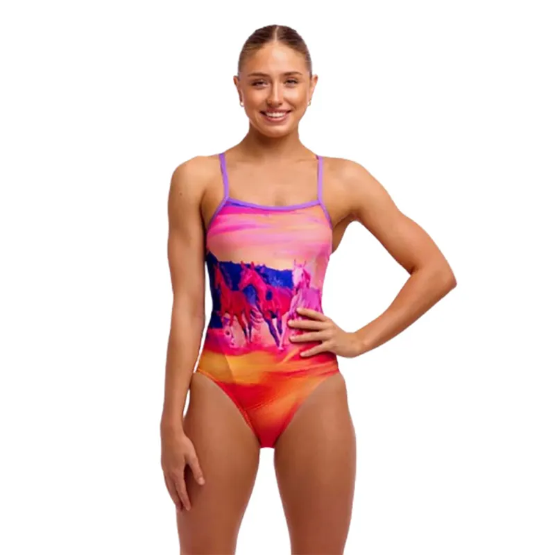 Funkita Ladies Single Strap One Piece Go Riding-1