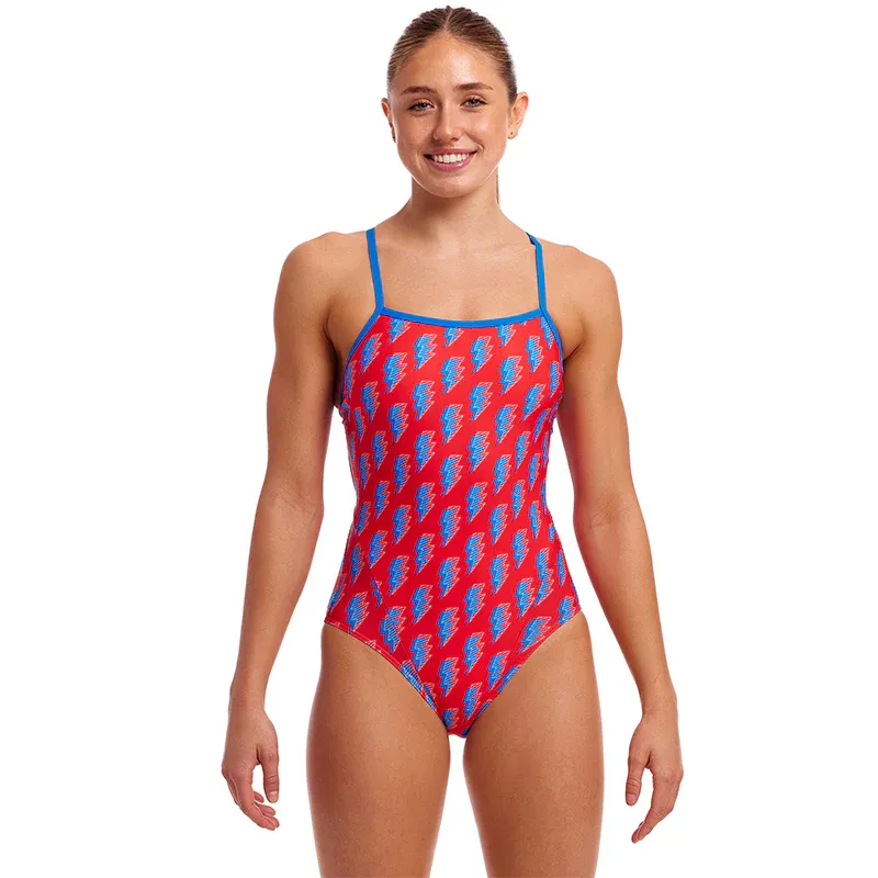 Funkita Ladies Single Strap One Piece Hot Volt-1