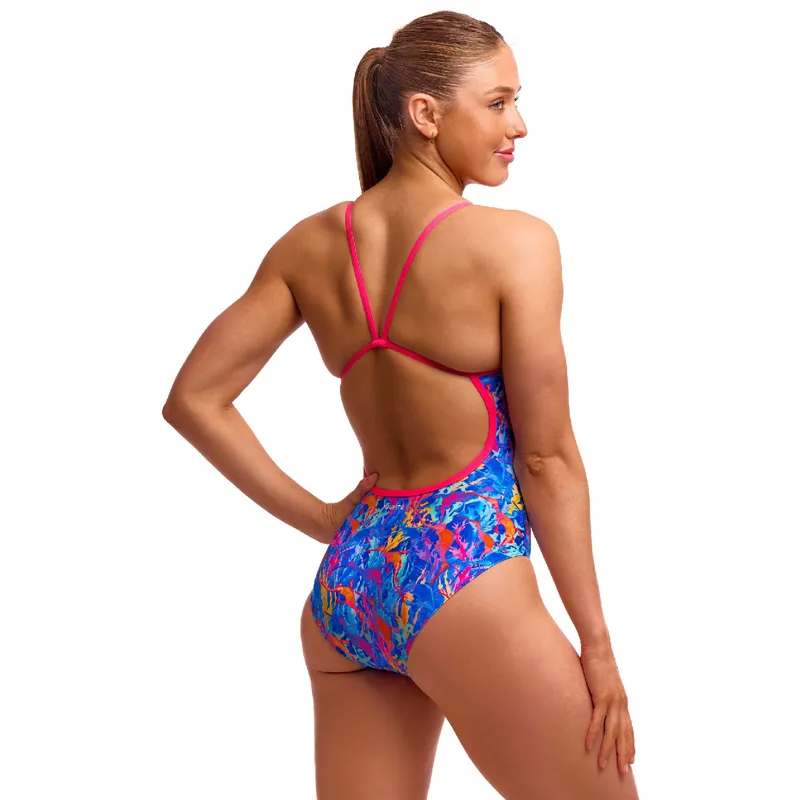 Funkita Ladies Single Strap One Piece Swimsuit Dragons Den-4