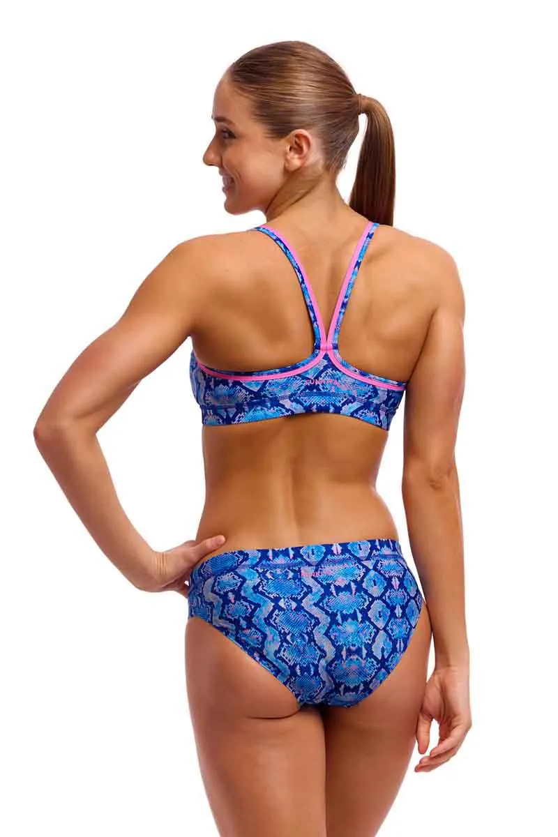 Funkita Ladies Sports Top Blue Viper-3