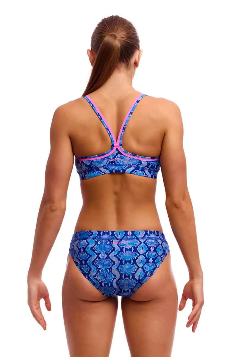 Funkita Ladies Sports Top Blue Viper-1