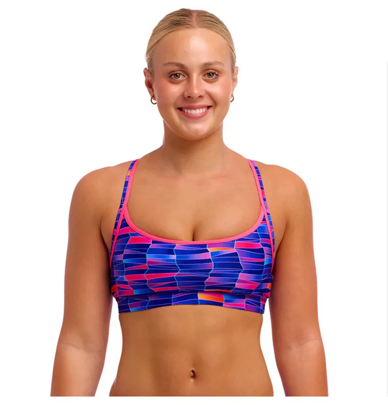 Funkita Ladies Sports Top Warped Waves-1