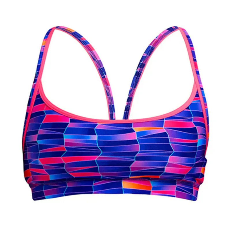 Funkita Ladies Sports Top Warped Waves