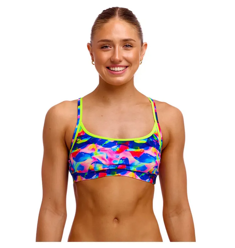 Funkita Ladies Sports Top Wet Wave-1