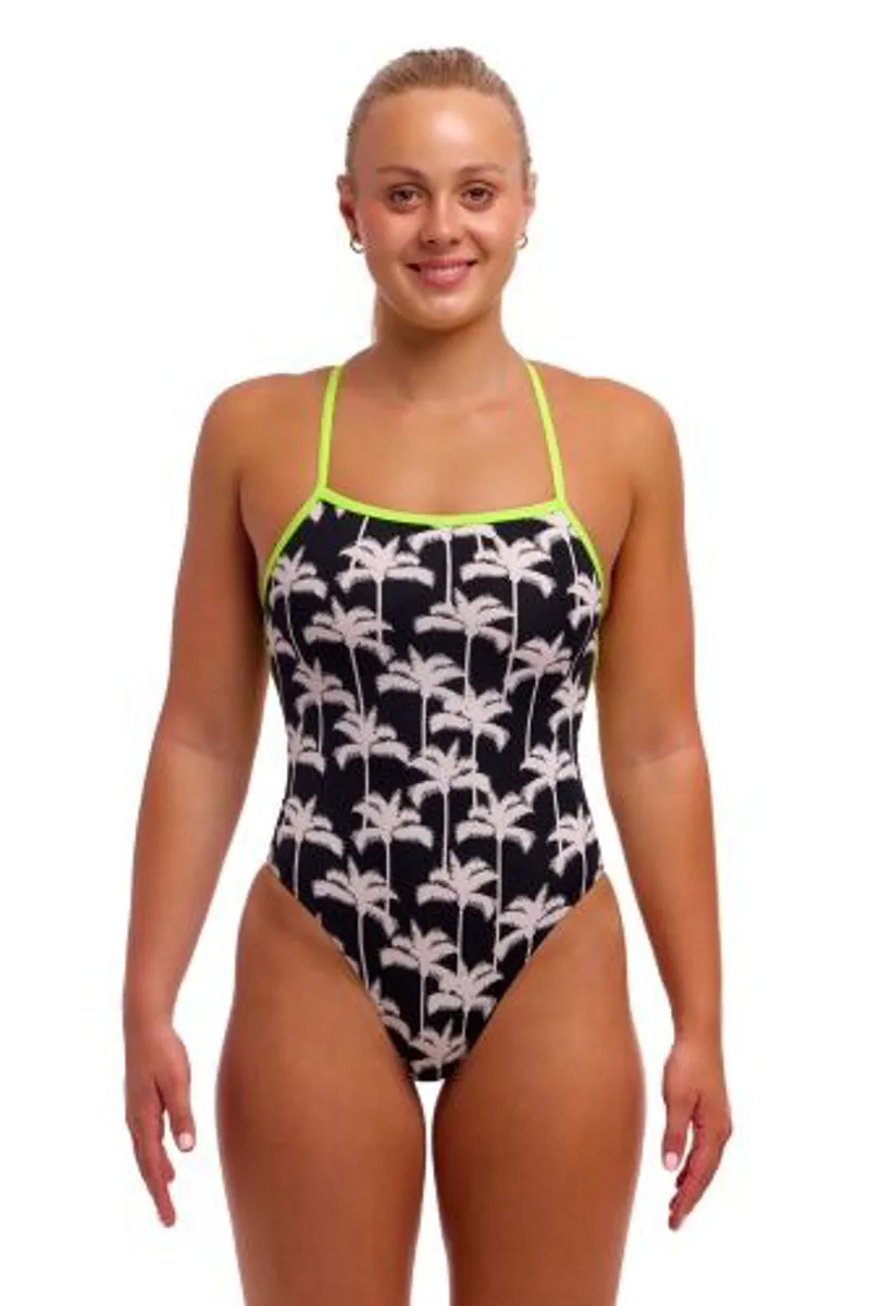 Funkita Ladies Strapped In One Piece Palm Night-1