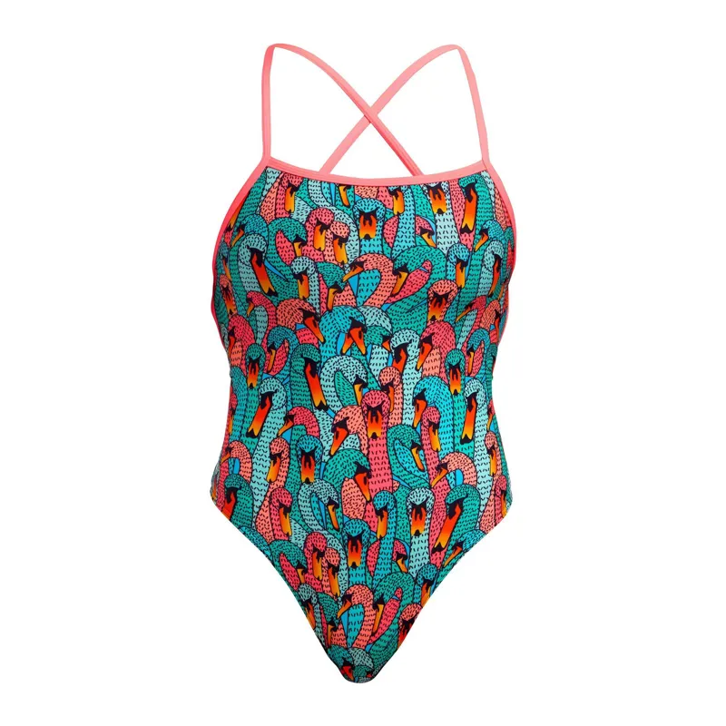 Funkita Ladies Strapped In One Piece Swan See Swan