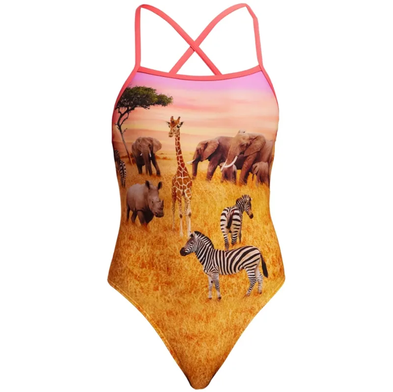 Funkita Ladies Strapped In One Piece Swimsuit Circle Of Life