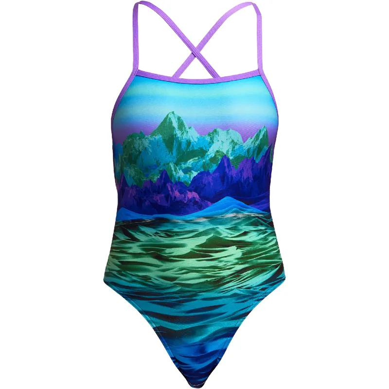 Funkita Ladies Strapped In One Piece Swimsuit Mintie Montie